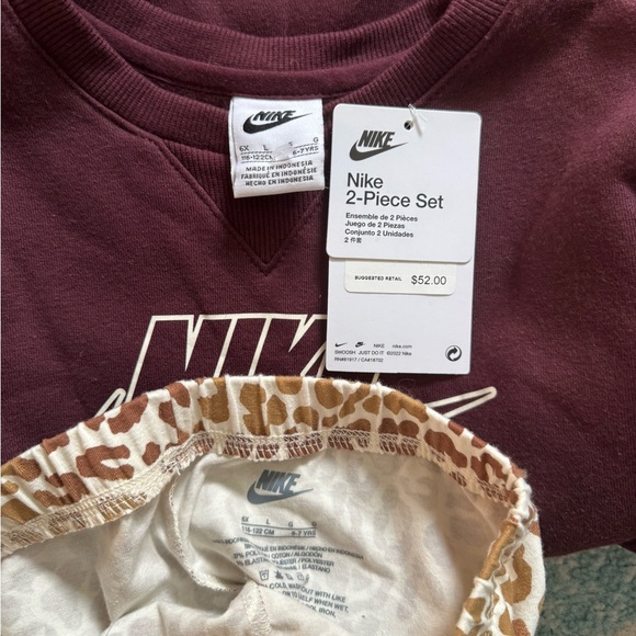 Nike Sweatshirt and Leggings 2-Piece Set 6X 6-7 Years NWT - Picture 5 of 5